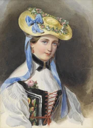 Liechtensteinin prinsessa puvussa